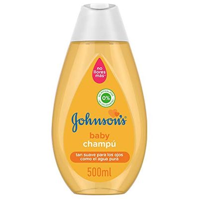 Johnson's Baby Champú clásico con fórmula No llores más (500 ml), champú infantil para niños y bebés hipoalergénico y con pH equilibrado, champú sin sulfatos ni parabenos