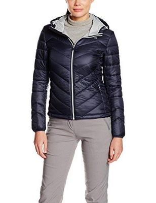 COLMAR, Levity Evo Down Jacket con Cappuccio, Giacca da Sci da Donna, Donna, Levity Hooded Evo Down Jacket, Blu Navy, XL