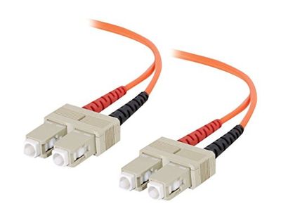 C2G 2m Fibre/Fiber Optic kabel voor Fast Ethernet, Fiber Channel, ATM en Gibabit Patch kabel LSZH SC/SC Duplex Multimode 62.5/125 MM