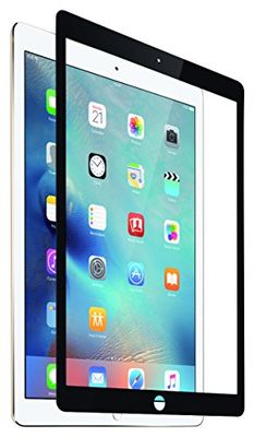 KMP Protective gehard glas gehard glas screen protector, iPad Air 2, Pro 9,7 inch, iPad 9,7" 03/2017, frame zwart