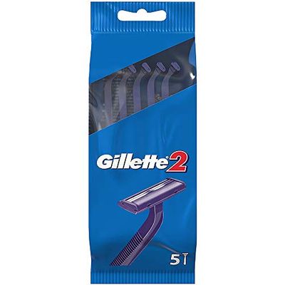 Gillette G2 Disposable Razor, 1 Pack of 5 Razors