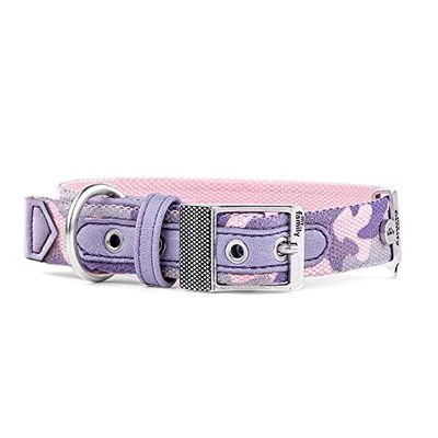 My Family 1259 halsketting 35 cm – 45 cm – 2,2 cm – roze militair M verzilverd 1000 g