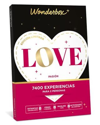 WONDERBOX - Caja Regalo - Love pasión - 1 Noche o 1 actividade en Pareja - 7400 experiencias - Ideas Regalo