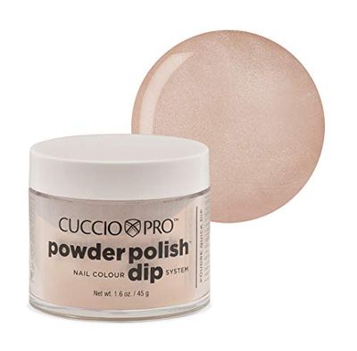 Cuccio Powder Polish - Acrylic Nail Colour Dip System - 45g (1.6oz) Dipping Powder - Iridescent Cream