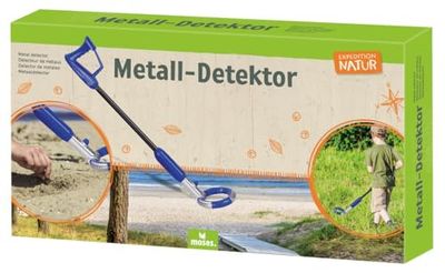 moses. Expedition Natuur-stabiele metalen detector, met signaaltoon en rood ledlicht, ideaal voor outdoor-schattenzoeken, voor kinderen vanaf 8 jaar
