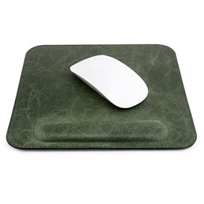 Londo Leder Mousepad met Polssteun (Groen)