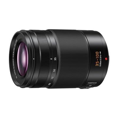 Panasonic Lumix H-ES35100E Leica DG Vario-Elmarit Obiettivo 35-100mm Zoom F2.8, Obiettivo per Fotocamere Micro Quattro Terzi, Teleobiettivo, Power OIS, Resistente a Schizzi, Polvere e Gelo, Nero
