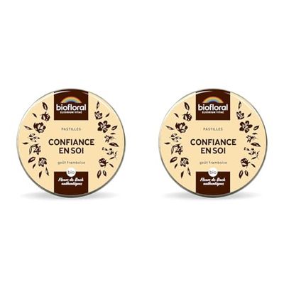 BIOFLORAL - Confiance en Soi - BIO - 165 Pastilles - Confiance Intérieure - Fleurs de Bach Authentiques (Lot de 2)