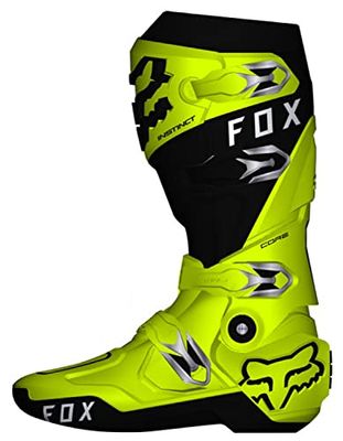 FOX RACING Instinct 2.0 Motorlaarzen voor volwassenen, uniseks, Neon Geel, 42 EU