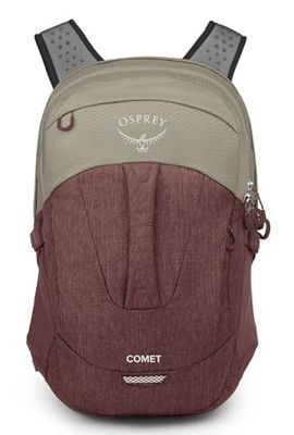 Osprey Comet mochila unisex para desplazamientos diarios Sawdust Tan/Raisin Red O/S