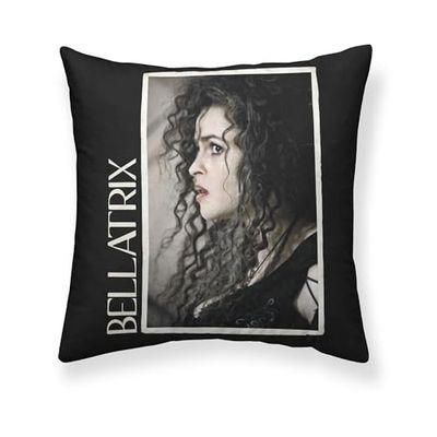 BELUM - Taie d'oreiller Harry Potter Taille : 65 x 65 cm - Tissu : microsatin 100% Pol Recyclé et Recyclable - Modèle : Bellatrix A