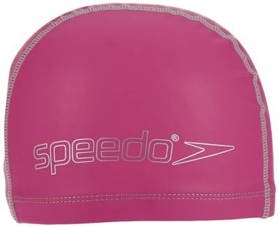 Speedo Junior Pace Swimming Cap | Kids Swim | Dry Hair, Pink, One Size