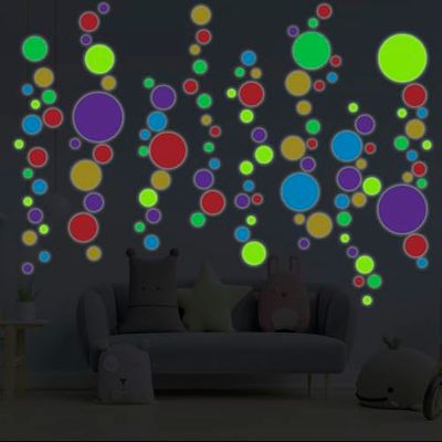 Ambiance - Adhesivo decorativo para pared (105 x 80 cm, fluorescente, varios colores