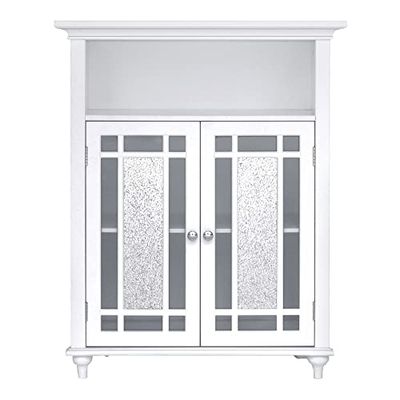 Teamson Home Windsor Arredo Bagno Armadietto In Legno 2 Porte Bianco ELG-529