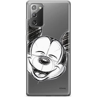 ERT GROUP mobiltelefonfodral för Samsung GALAXY NOTE 20 originalt och officiellt licensierat Disney mönster Mickey 016 optimalt anpassad till formen på mobiltelefonen, gedeeltelijk transparant