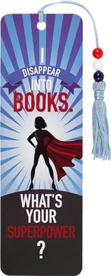 I Disappear into Books Beaded Bookmark