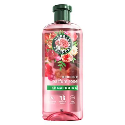 Herbal Essences Douceur Shampoo Profumo Rosa 250 ml Aiuta a Rendere i Capelli Secchi Setosi, Essenza di Rosa e Ingredienti Di Origine Naturale, Senza Silicone, Vegano e Non Testato sugli Animali