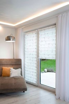 K-Home - Estor Doble sin Agujeros, diseño de Ancla, 90 x 150 cm