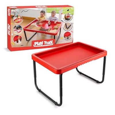 Toyrific Play Tray Activity Table for Kids, Sensory Play, Kids Messy Table, Water and Sand Play, Outdoor and Indoor Use