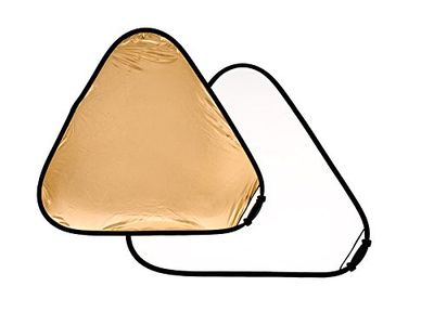 Manfrotto LLLR3741 - Reflector TriGrip de 120 cm, Oro/Blanco