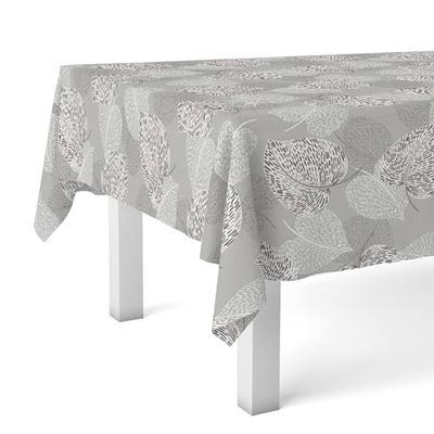 Martina Home Sil Nappe en Toile Cirée Gris 260 x 140 cm