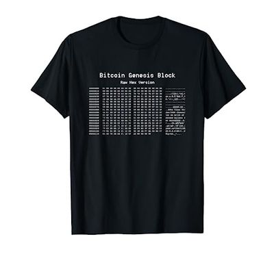 Bitcoin Genesis Block Hex Code Maglietta