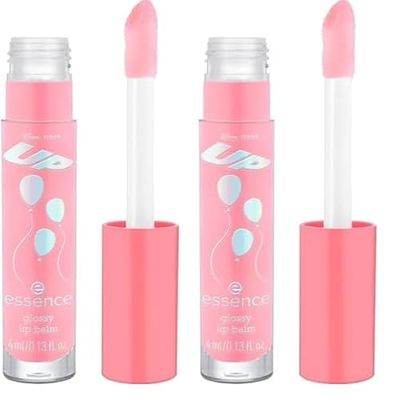 essence Bálsamo labial con brillo Up de Disney Pixar, con vitaminas, cuidado, brillante (4ml) (Paquete de 2)