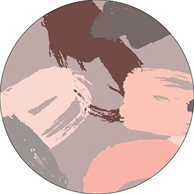 Bonateks, Round Digital Printed Mouse Pad, Non-Slip Base, for Office and Home, Diameter:22cm