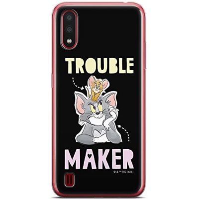 ERT GROUP mobiltelefonfodral för Samsung A01 originalt och officiellt licensierat Tom and Jerry mönster 006 optimalt anpassad till formen på mobiltelefonen, fodral tillverkad av TPU-plast