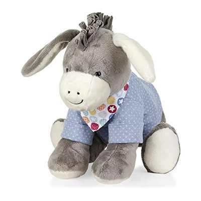 Sterntaler Animal en Peluche Emmi, Pour Bébé dès la Naissance, 37 cm, Gris/Bleu Clair, 3022000, L