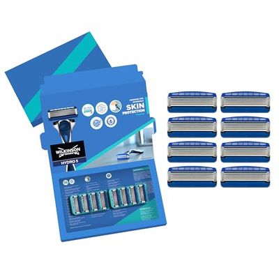 Wilkinson Sword - Hydro 5 Skin Protection - Lames de Rasoir pour Homme - 8 Pièces