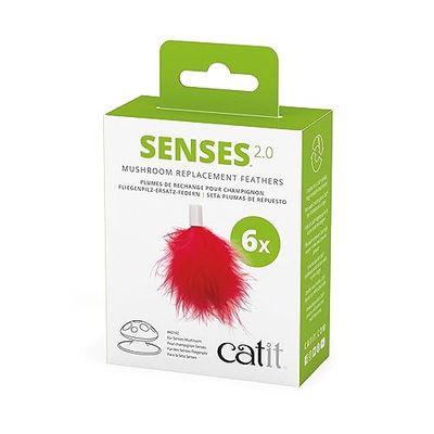 CATIT Cat Senses 2.0 Repuesto Plumas 6 szt., kolor czerwony, 43143