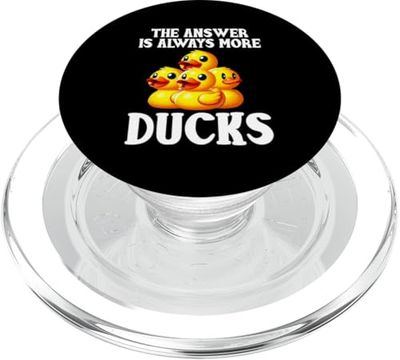 La respuesta es siempre más patitos patito de goma amante del pato PopSockets PopGrip para MagSafe