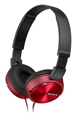 Sony MDR-ZX310AP Cuffie con Microfono, Rosso