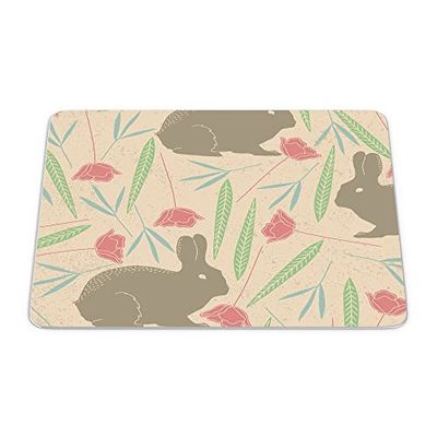 Bonamaison, Tapis de Souris Rectangle Imprimé Numériquement, Fond Antidérapant, pour Bureau et Maison, Taille: 22x18cm