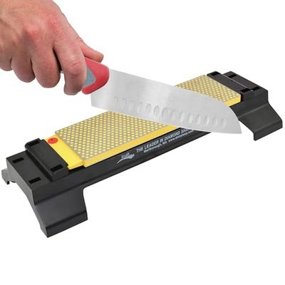 DMT (Diamond Machining Technology) W8FCWB 8Inch Duo Sharp Bench Stone Fine/Coarse with Base