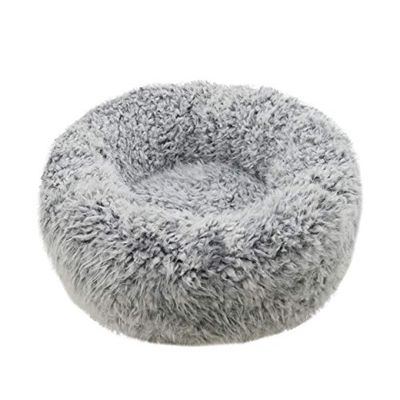 Rosewood Silver Fluff Comfort Lit Rond pour Petits Chiens et Chats 52 x 52 cm