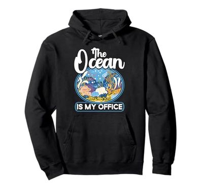 Marine Biologist The Ocean Is My Office Science Biology Pullover Hoodie