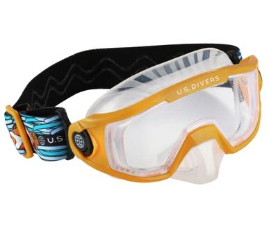 US Divers Avila Snorkelmasker voor kinderen vanaf 4 jaar, zwart en blauw