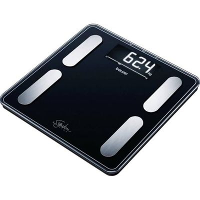 Beurer BF400 Black Signature Line Body Analysis Scale | precise body analysis with 10 user profiles | Extra large inverse LCD display | capacity up to 200 kg