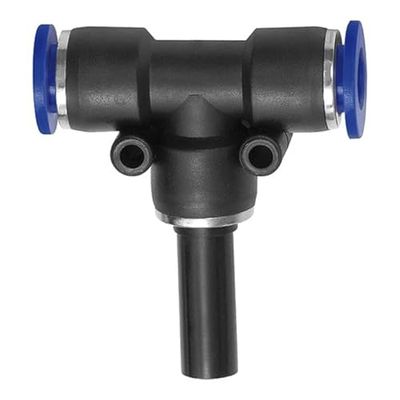 Raccord en T 6 mm de diamètre extérieur pour tuyau Ø 4 mm, pression de travail max. 15 bar, plastique
