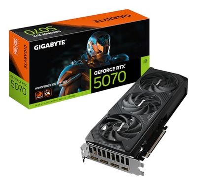 Gigabyte GeForce RTX 5070 WINDFORCE OC SFF 12G grafische kaart - 12 GB GDDR7, 192bit, PCI-E 5.0, 2542 MHz kernklok, 3 x DP 2.1a, 1 x HDMI 2.1b, NVIDIA DLSS 4, GV-N5070WF3OC-12GD
