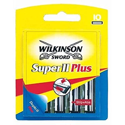 Wilkinson Sword - Super II Plus - Lames de rasoir pour Homme - Pack de 10