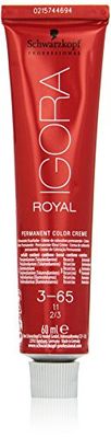 Schwarzkopf Professional Igora Royal Tinte Permanente, 60 ml, 3-65 Castaño Oscuro Chocolate Dorado (4045787199284)