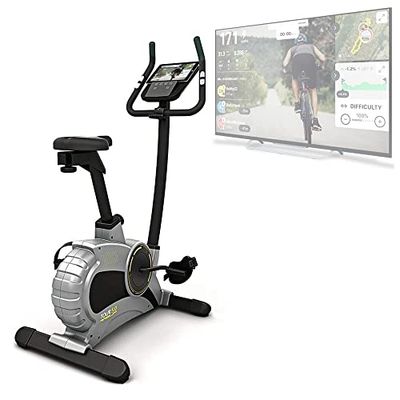 Bluefin Fitness Bicicleta Estática Tour 5.0 Exercise Bike, Unisex-Adult, B Gris, 12 Kg