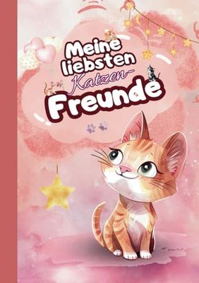 Freundschaftsbuch: Meine liebsten Katzenfreunde: für Kinder ab 4 Jahren 18x26 cm