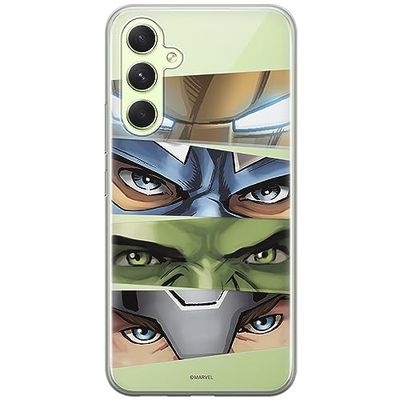 ERT GROUP mobiltelefonfodral för Samsung A54 5G originalt och officiellt licensierat Marvel mönster Avengers 006 optimalt anpassad till formen på mobiltelefonen, gedeeltelijk transparant