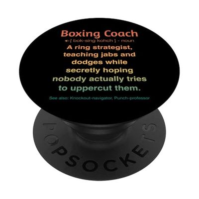 Entrenador de Boxeo Divertido PopSockets PopGrip Adhesivo
