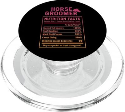 Funny Horse Groomer Barn Life Equestrian Care PopSockets PopGrip for MagSafe