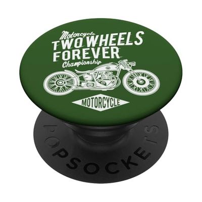 Bobber de motocicleta vintage en blanco PopSockets PopGrip Adhesivo